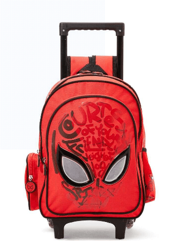MARVEL Back to School Spider Man Print Trolley Backpack