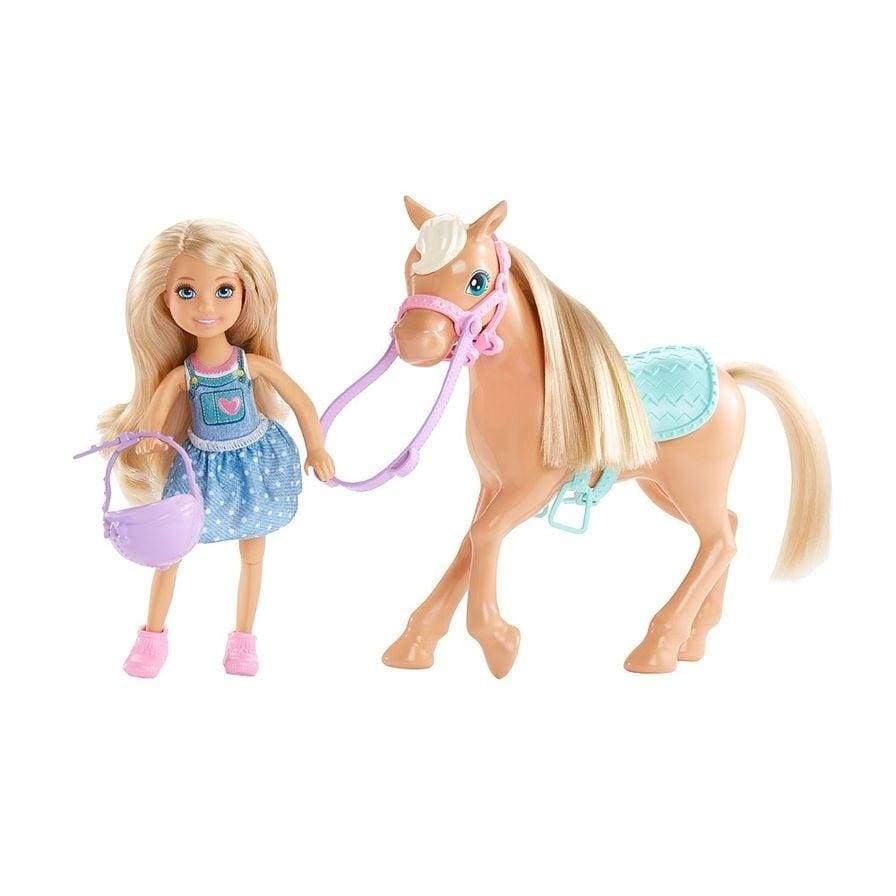Mattel toys Barbie Club Chelsea Doll and Pony