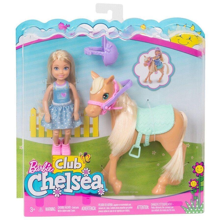 Mattel toys Barbie Club Chelsea Doll & Horse Set