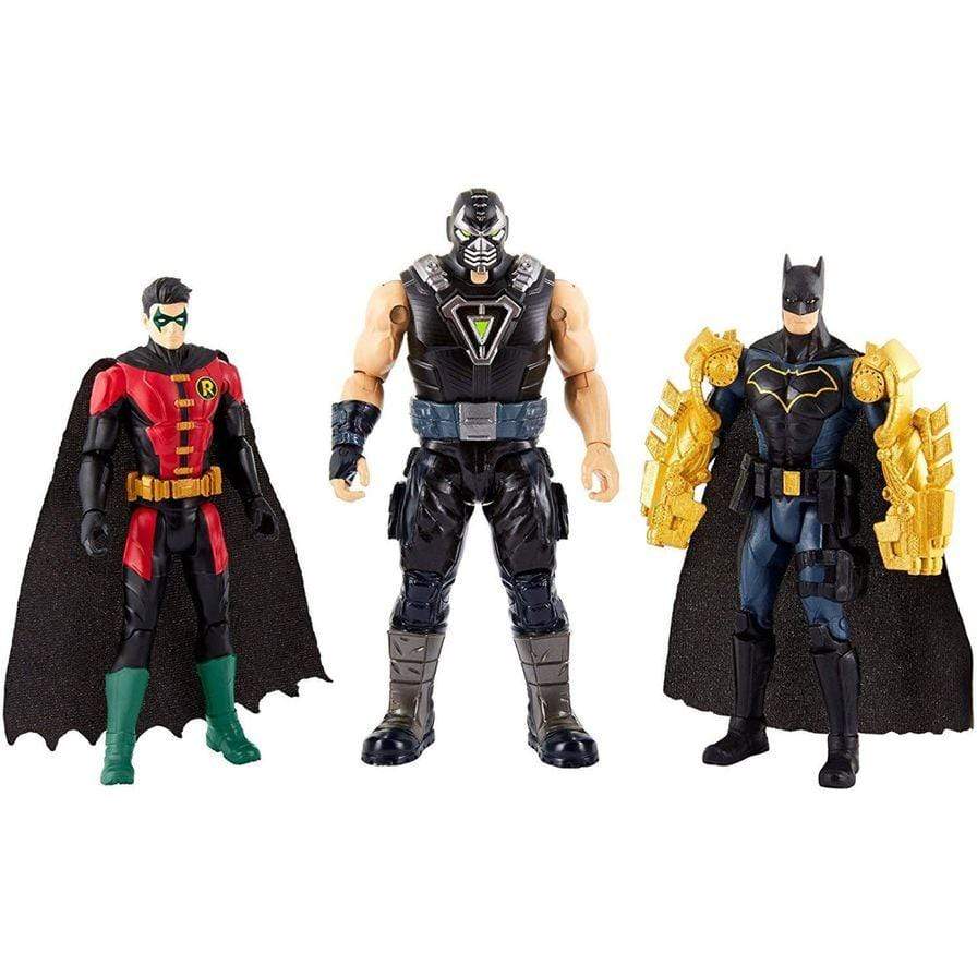 Mattel toys Batman Mission Batman and Robin vs. Bane 3-Pack Figures (15 cm)