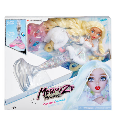 Mermaze Mermaidz Toys Mermaze Mermaidz Winter Waves Gwen Mermaid Fashion Doll with Accessories