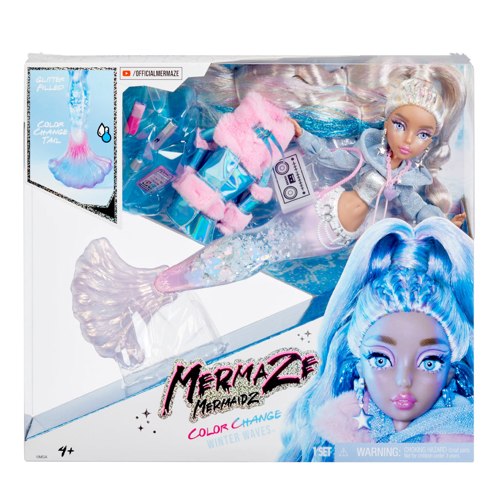 Mermaze Mermaidz Winter Waves Kishiko Mermaid Fashion Doll with Access –  flitit