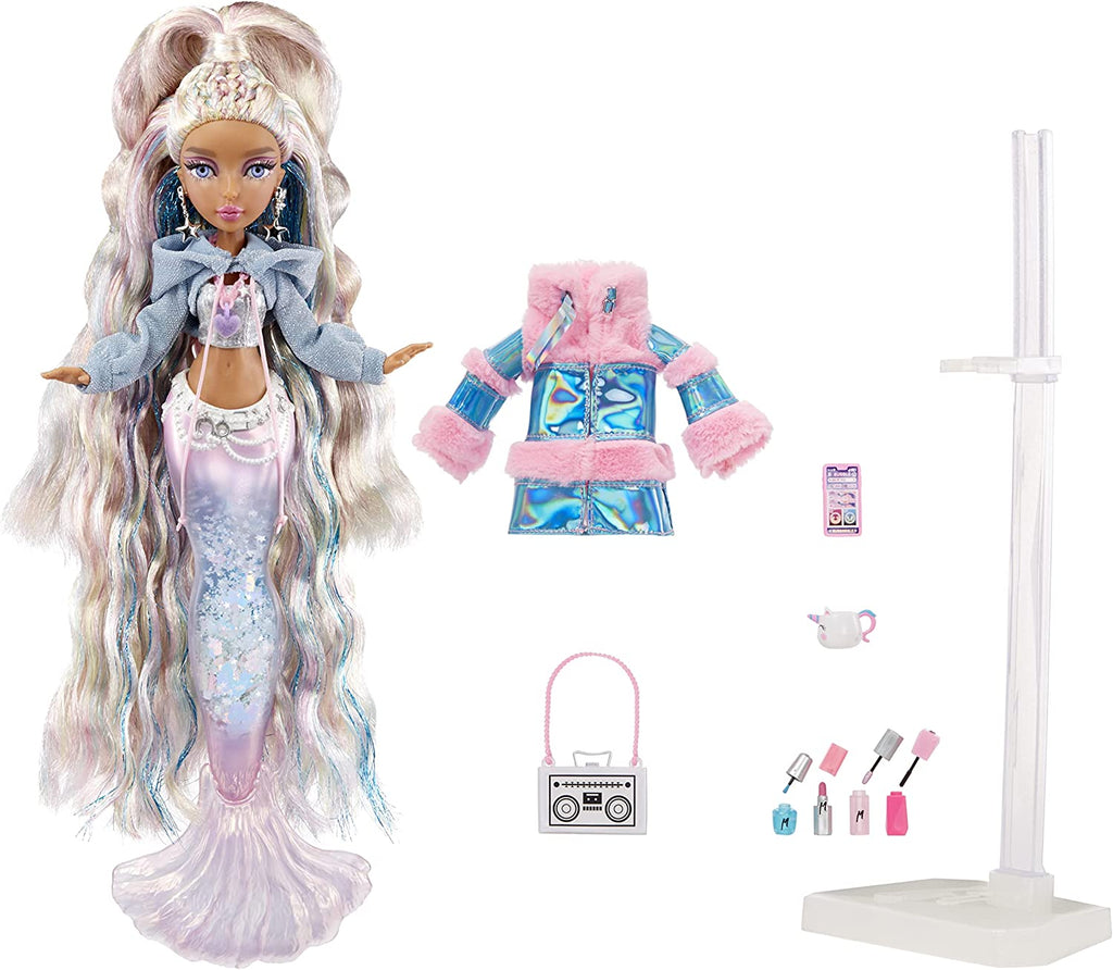 Mermaze Mermaidz Toys Mermaze Mermaidz Winter Waves Kishiko Mermaid Fashion Doll with Accessories