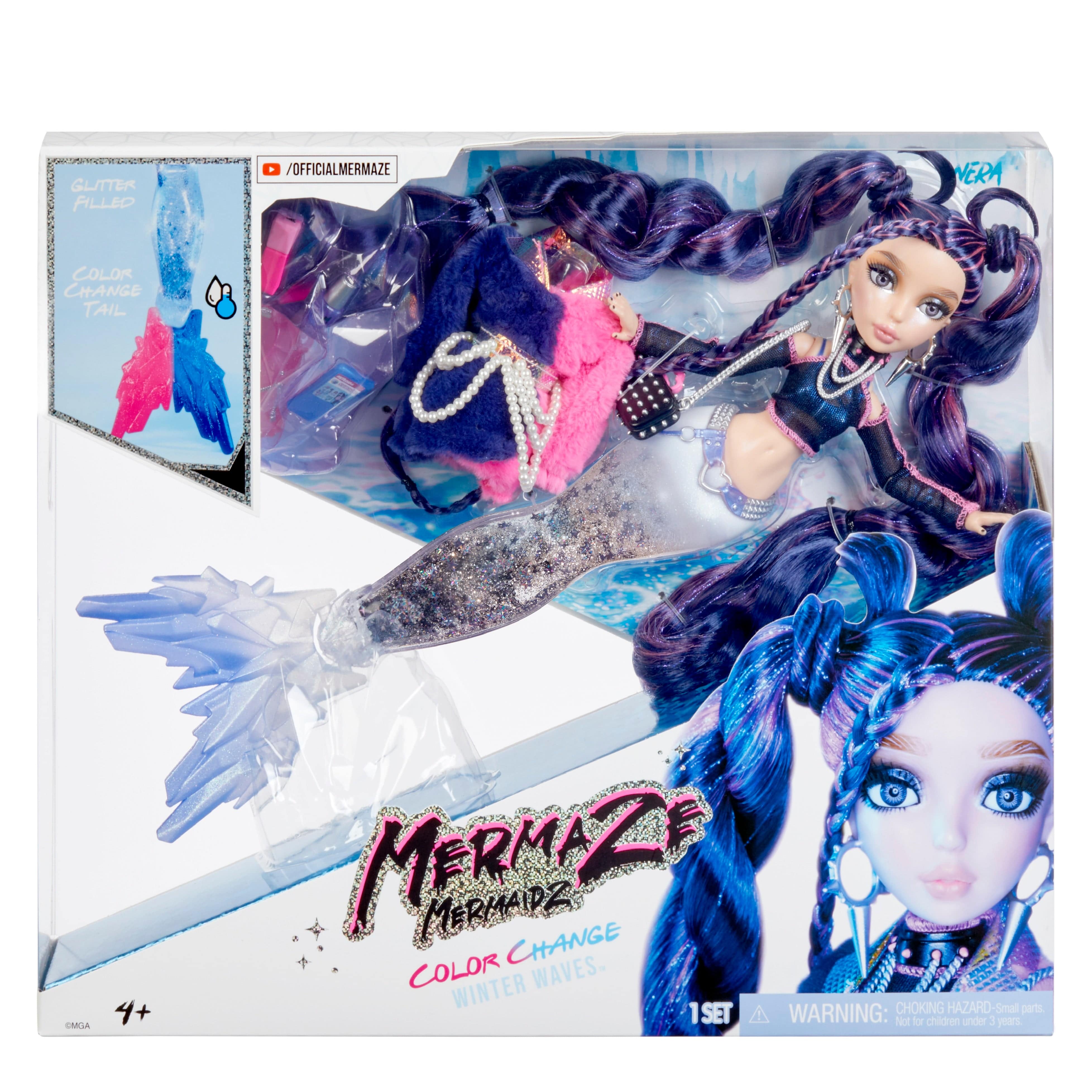 Mermaze Mermaidz Winter Waves Nera Mermaid Fashion Doll with Accessori