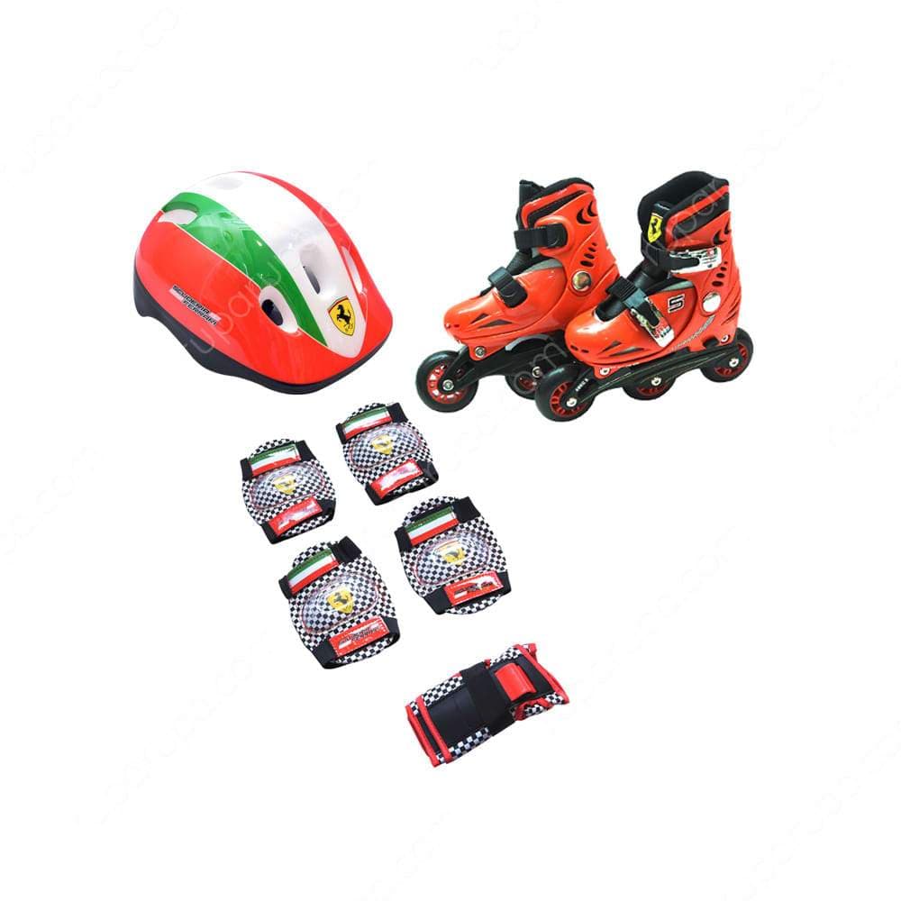 mesuca Outdoor Mesuca Ferrari Kids Skate Combo 33-36 Set Red