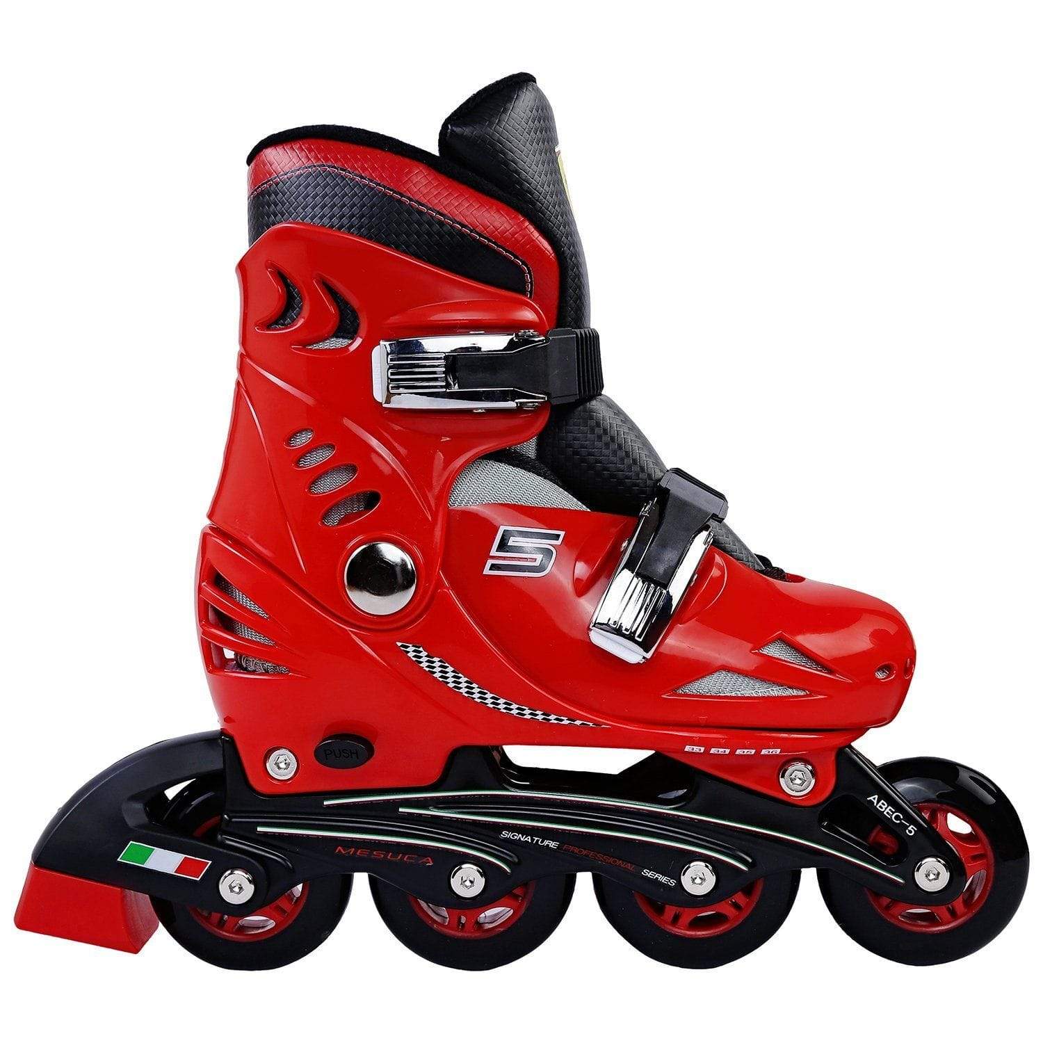 mesuca Outdoor Mesuca Ferrari Kids Skate Combo 33-36 Set Red