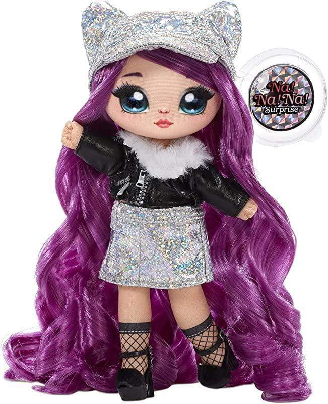 MGA Dollhouse Accessories Na! Na! Na! Surprise Glam Series Chrissy Diamond with Metallic Purse 2-in-1 Fashion Doll