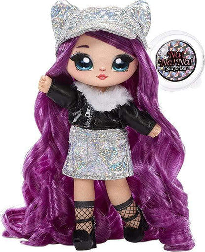 MGA Dollhouse Accessories Na! Na! Na! Surprise Glam Series Chrissy Diamond with Metallic Purse 2-in-1 Fashion Doll