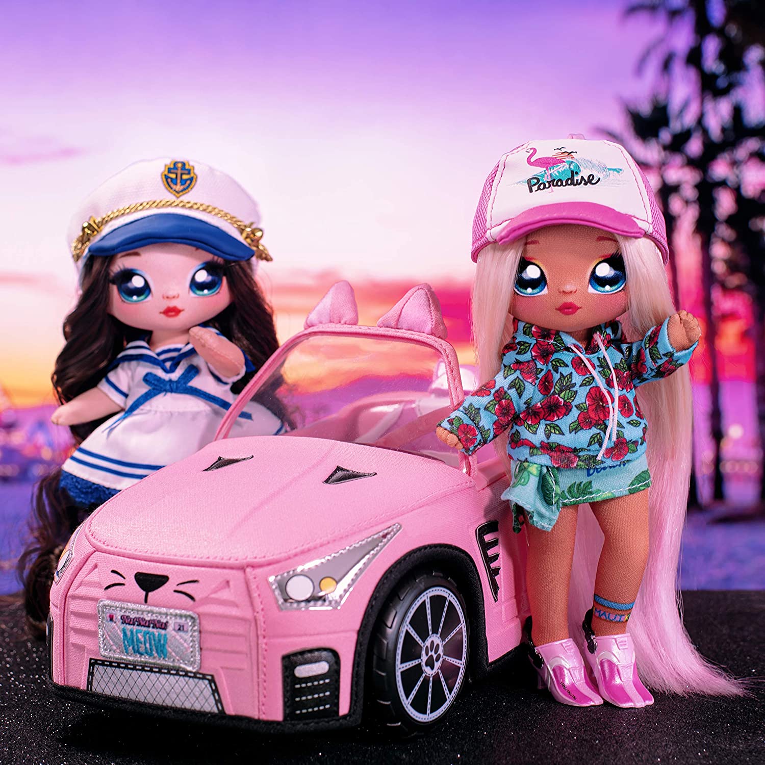 MGA Toys MGA Entertainment Na! Na! Na! Surprise Pink Soft Plush Convertible Car