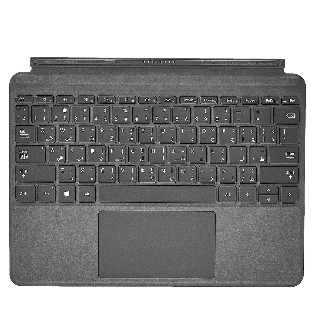 Microsoft Electronics Microsoft Surface Go Signature Type Cover, English and Arabic Keyboard, Platinum Color [KCS-00139]