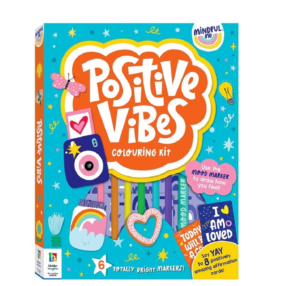 Mindful Me Hinkler Mindful Me Positive Vibes Colouring Kit