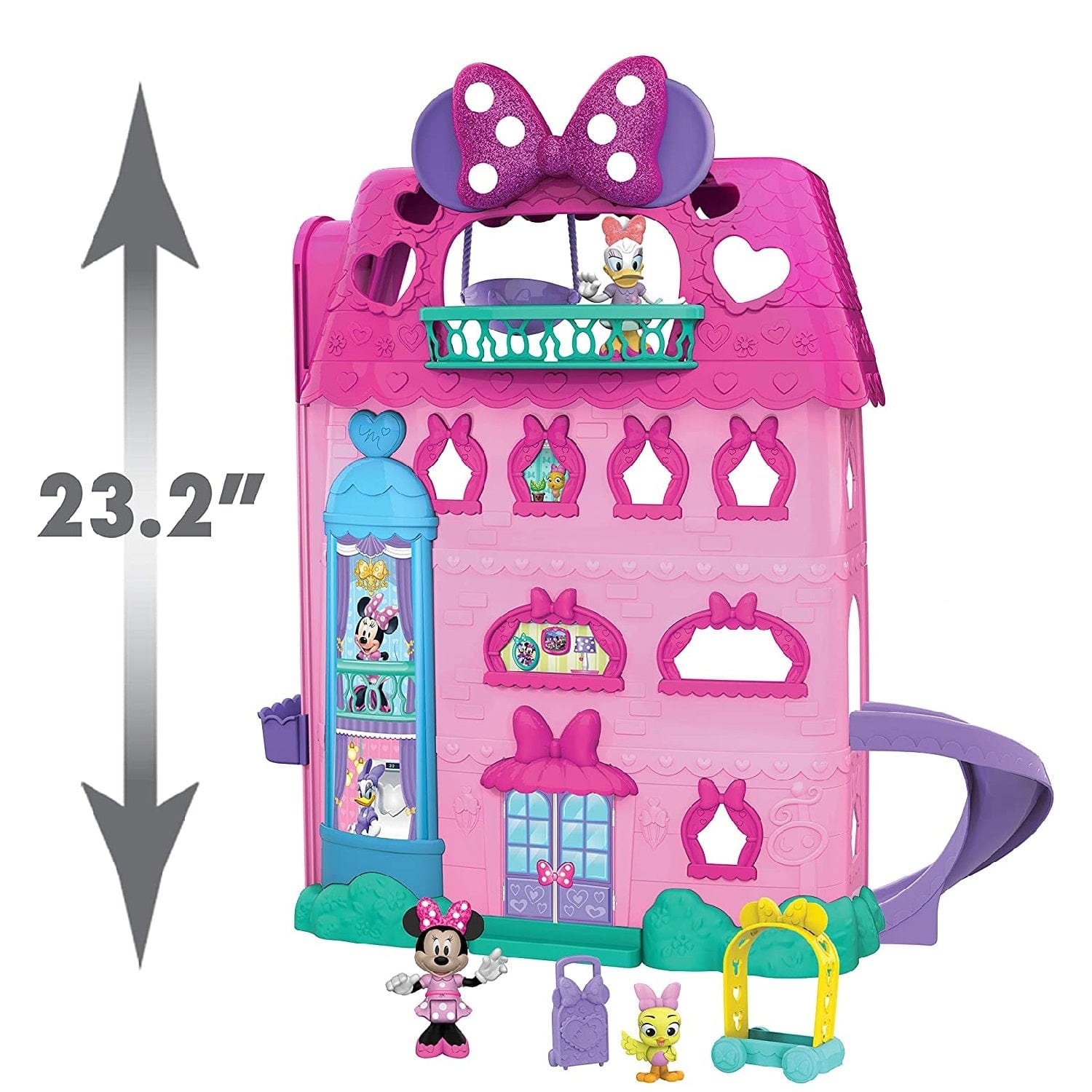 Minnie Mouse Toys Minnie Mouse Bow-Tel Hotel, 20 Pcs Playset