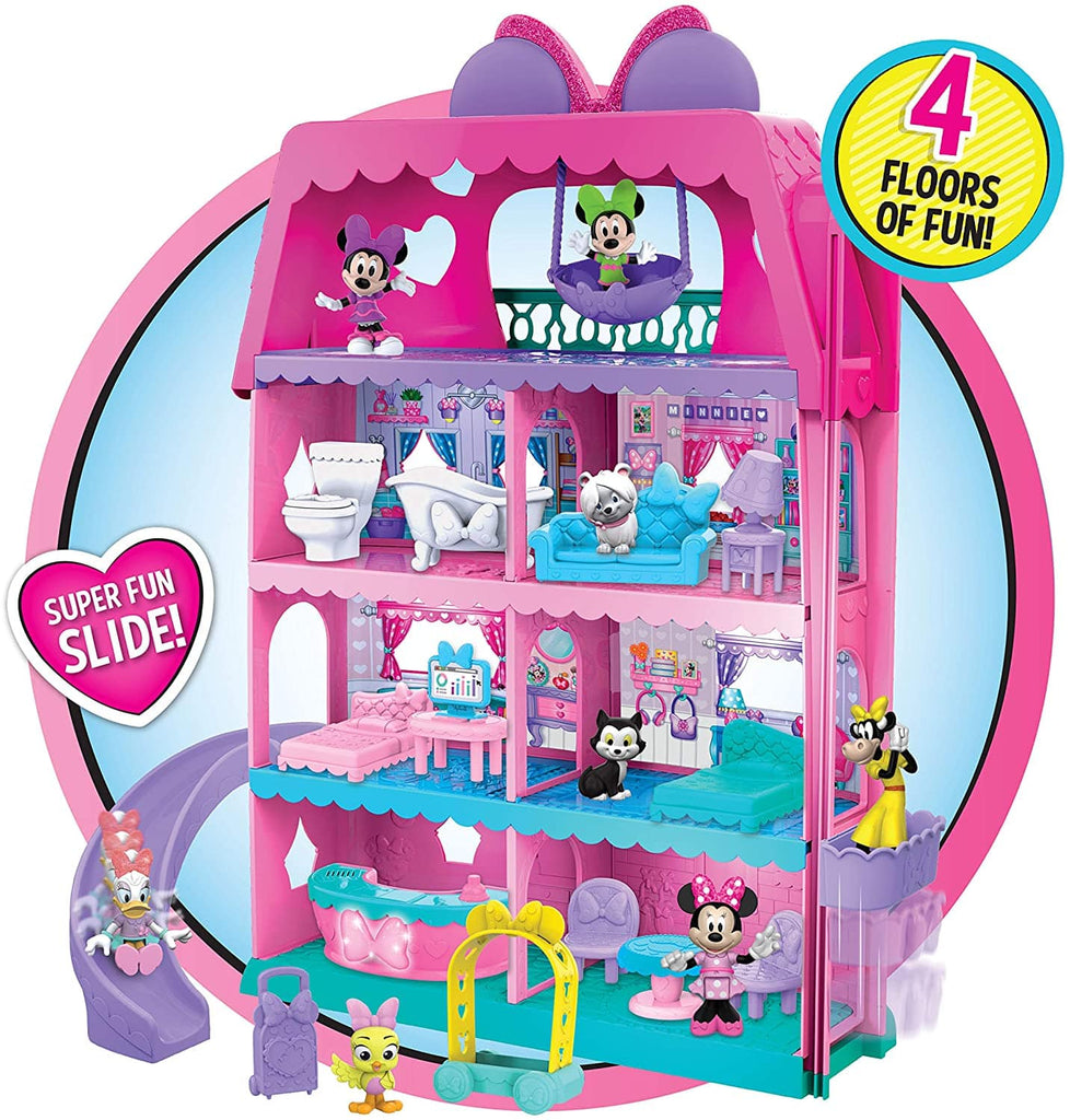 Minnie Mouse Toys Minnie Mouse Bow-Tel Hotel, 20 Pcs Playset