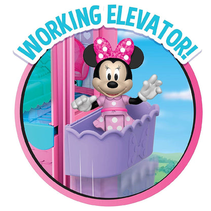 Minnie Mouse Toys Minnie Mouse Bow-Tel Hotel, 20 Pcs Playset