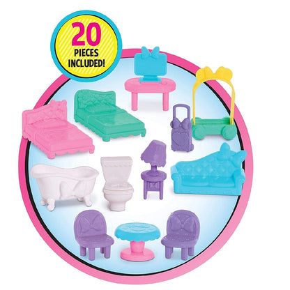 Minnie Mouse Toys Minnie Mouse Bow-Tel Hotel, 20 Pcs Playset