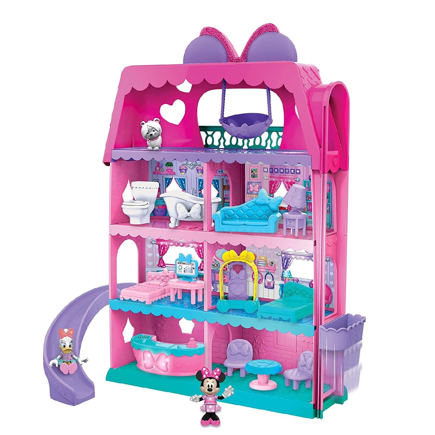 Minnie Mouse Toys Minnie Mouse Bow-Tel Hotel, 20 Pcs Playset