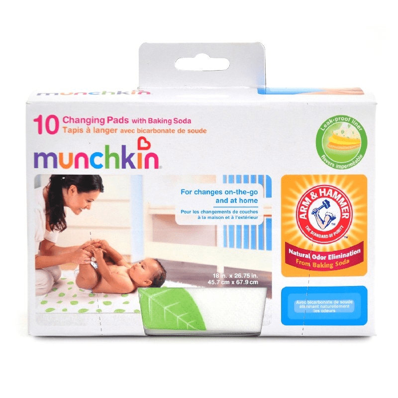 Munchkin Babies Munchkin- ARM & HAMMER™ DISPOSABLE CHANGING PADS - 10PK