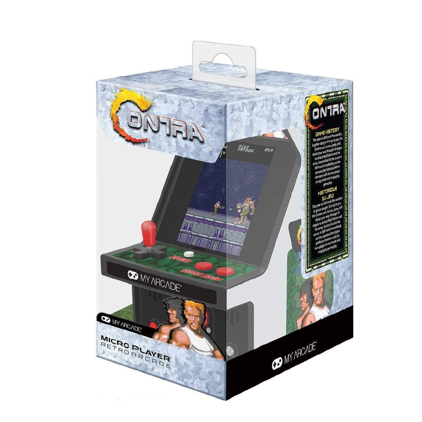 My Arcade Gaming 6.75" Collectible Retro Contra Micro Player (Premium Edition)