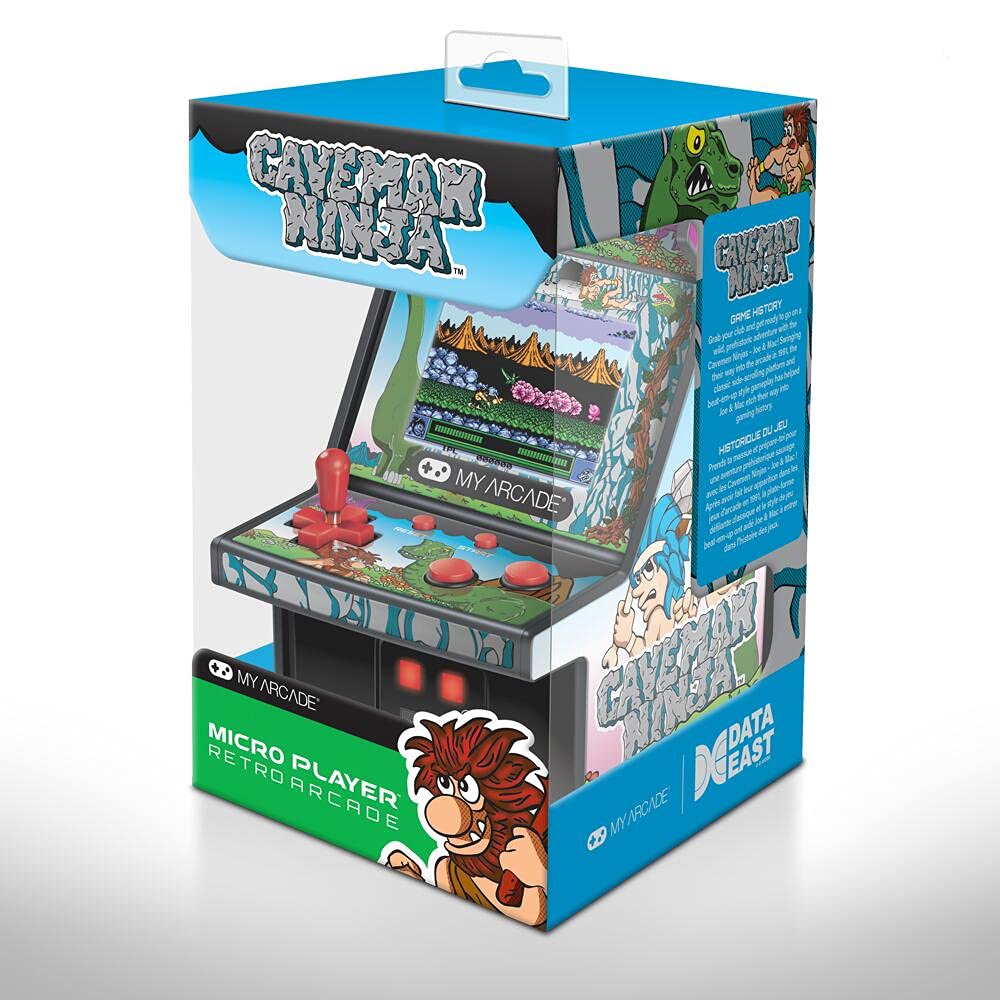 My Arcade Gaming Micro Player 6.75" Caveman Ninja Collectible Retro