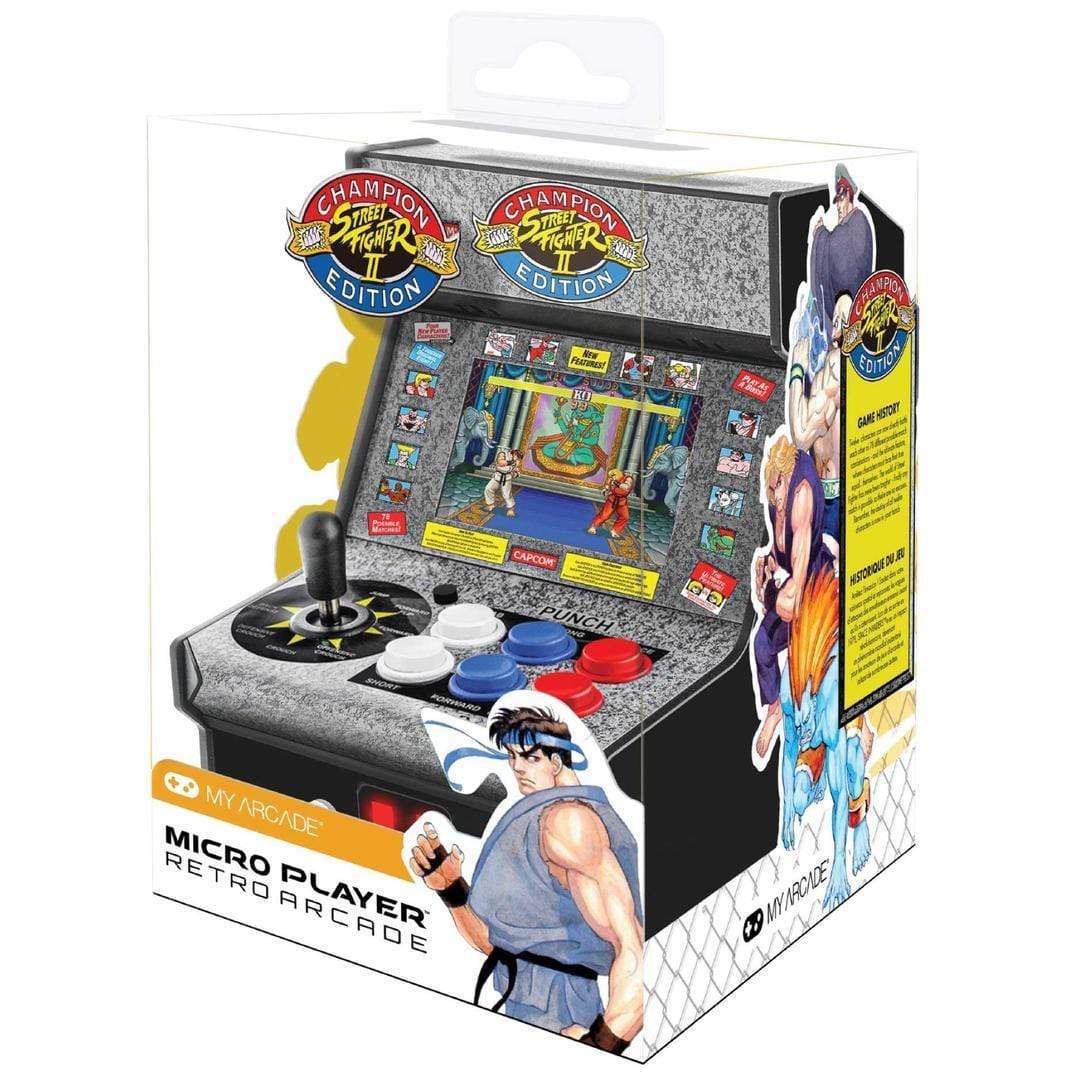 My Arcade Gaming My Arcade 7.5" Collectable Street Fighter II Micro Player (Premium Edition) - Grey