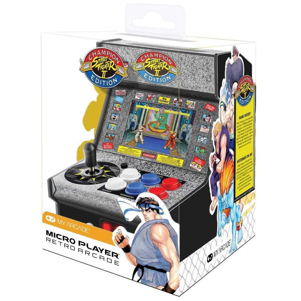 My Arcade Gaming My Arcade 7.5" Collectable Street Fighter II Micro Player (Premium Edition) - Grey