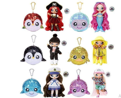 Na Na Toys MGA Entertainment Na! Na! Na! Elegant 2-in-1 Sparkle Doll & Sparkle Sequin Series - Sailor Blue, 19.05 cm