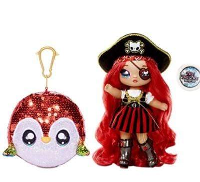 Na Na Toys Na Na MGA Entertainment Na! Na! Na! Modern Doll 2-in-1 Sparkly Glitter Purse - Glitter Purse - Becky Buccaneer, Surprise 19.05 cm Pirate Doll