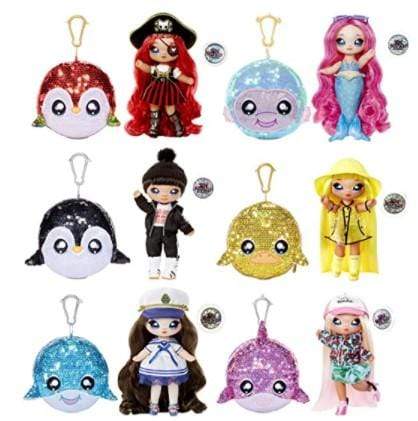 Na Na Toys Na Na MGA Entertainment Na! Na! Na! Modern Doll 2-in-1 Sparkly Glitter Purse - Glitter Purse - Becky Buccaneer, Surprise 19.05 cm Pirate Doll