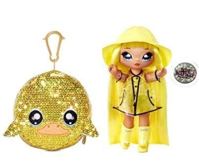 Na Na Toys Na Na Na Surprise 2-in-1 MGA Entertainment and Sparkling Series Doll -Daria Daki, 19.05 cm Doll Rain Coat