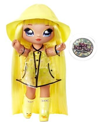 Na Na Toys Na Na Na Surprise 2-in-1 MGA Entertainment and Sparkling Series Doll -Daria Daki, 19.05 cm Doll Rain Coat