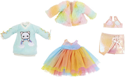 Na Na Toys Na Na Na Ultimate Surprise - New Includes Fashion Doll with brushable hair, Designer Clothes and Accessories - Rainbow Kitty