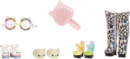 Na Na Toys Na Na Na Ultimate Surprise - New Includes Fashion Doll with brushable hair, Designer Clothes and Accessories - Rainbow Kitty
