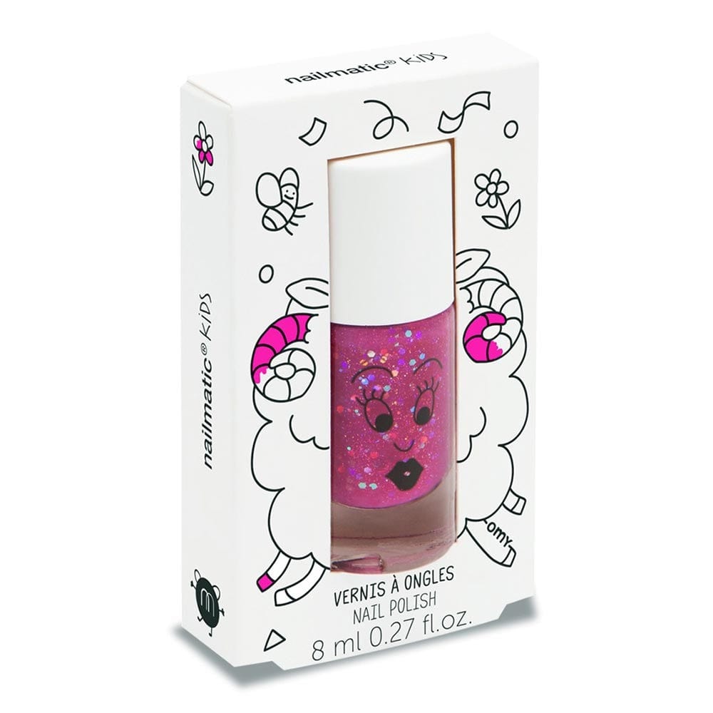 NAILMATIC Beauty Nailmatic Kids Sheepy Nail Polish Raspberry Glitter