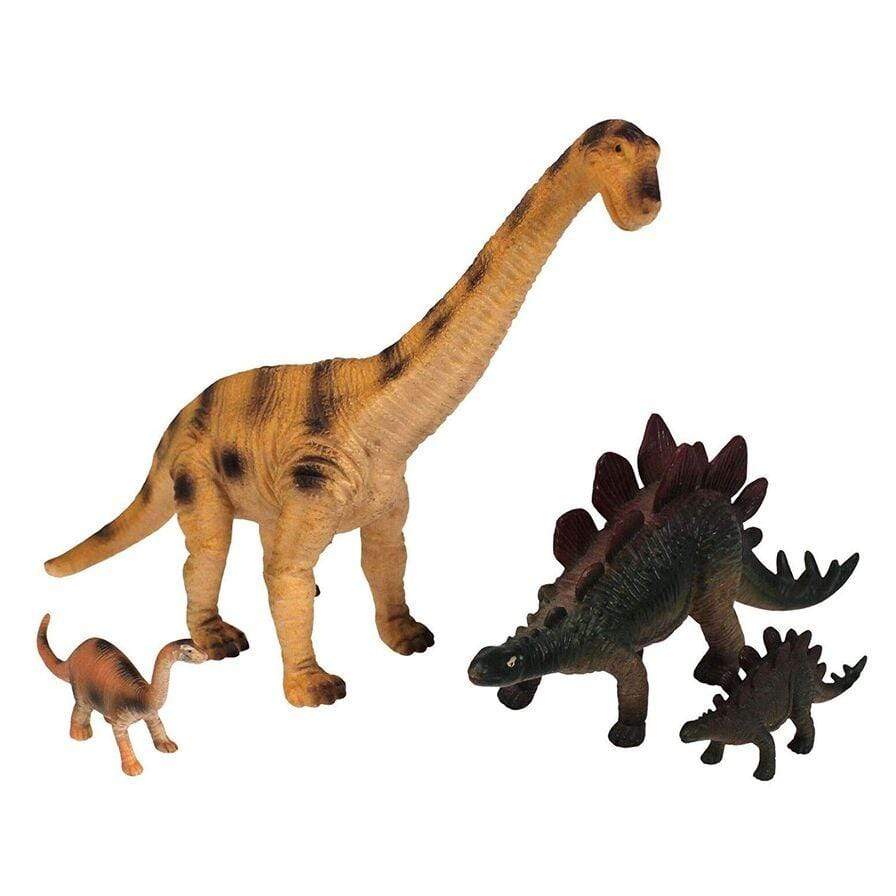 National Geographic toys Nat Geo 4-Piece Brachiosaurus and Stegosaurus Dinosaur Play Set