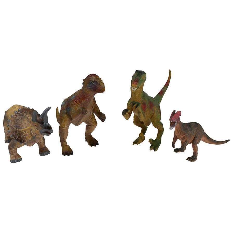 National Geographic toys Nat Geo 4-Piece Dinosaur Play Set with Velociraptor