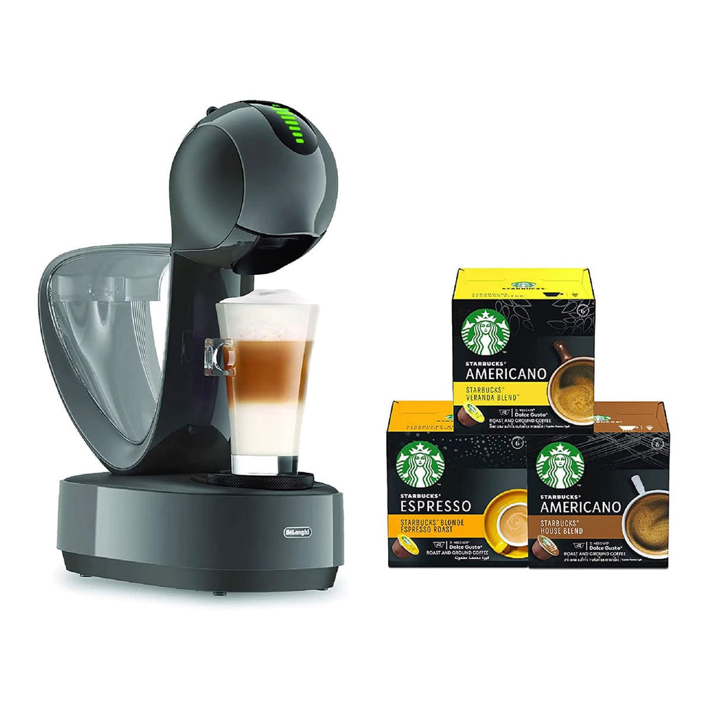 Nescafe Dolce Gusto Appliances Dolce Gusto Infinissima Coffee Machine EDG268.GY + Starbucks Caps Bundle