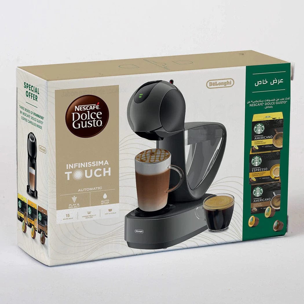 Nescafe Dolce Gusto Appliances Dolce Gusto Infinissima Coffee Machine EDG268.GY + Starbucks Caps Bundle