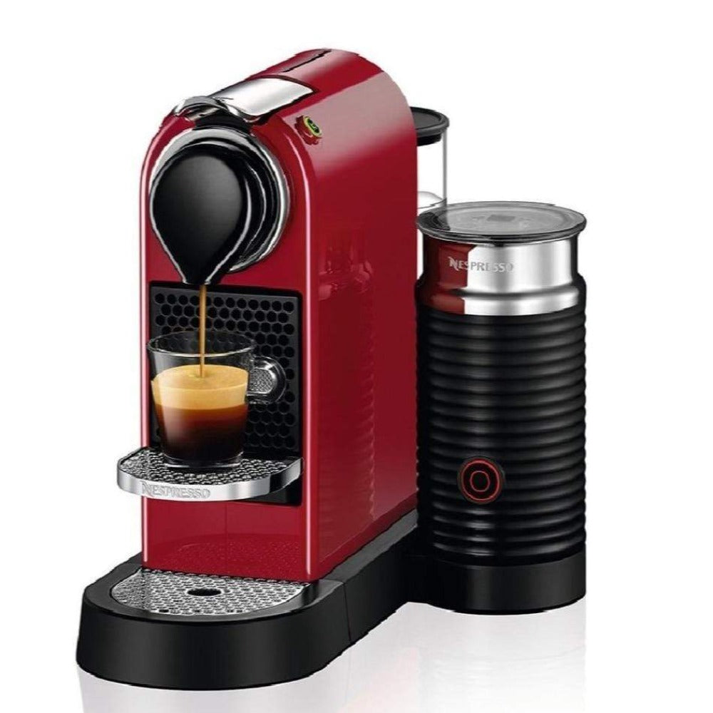 Nespresso Citiz & Milk Coffee Machine D123-ME Red With Aeroccino – flitit