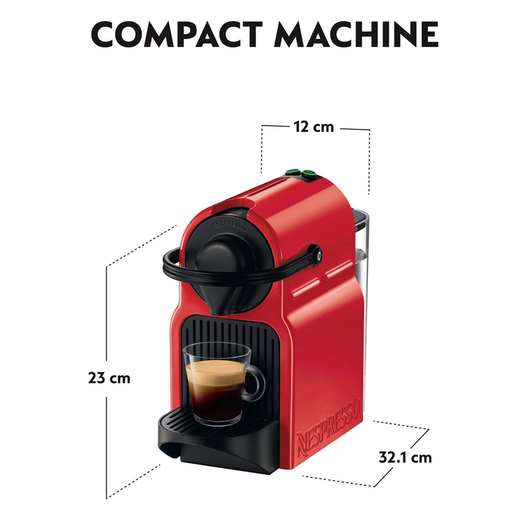 Nespresso Appliances Nespresso Inissia Coffee Machine, Ruby Red