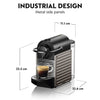 Nespresso Appliances Nespresso Pixie Coffee Machine with Aeroccino Milk Frother Silver