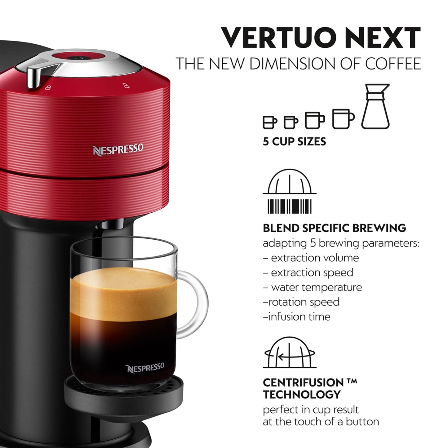 Nespresso Appliances Nespresso Vertuo Next Red