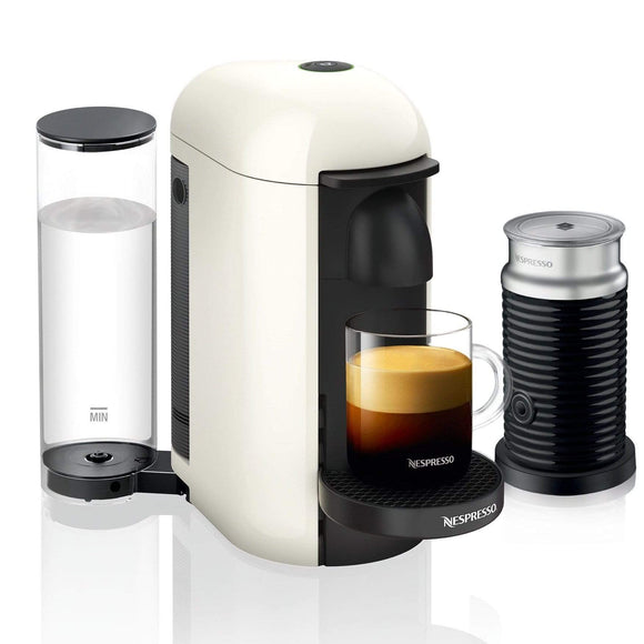 Nespresso Appliances Nespresso VertuoPlus White and Aeroccino Black