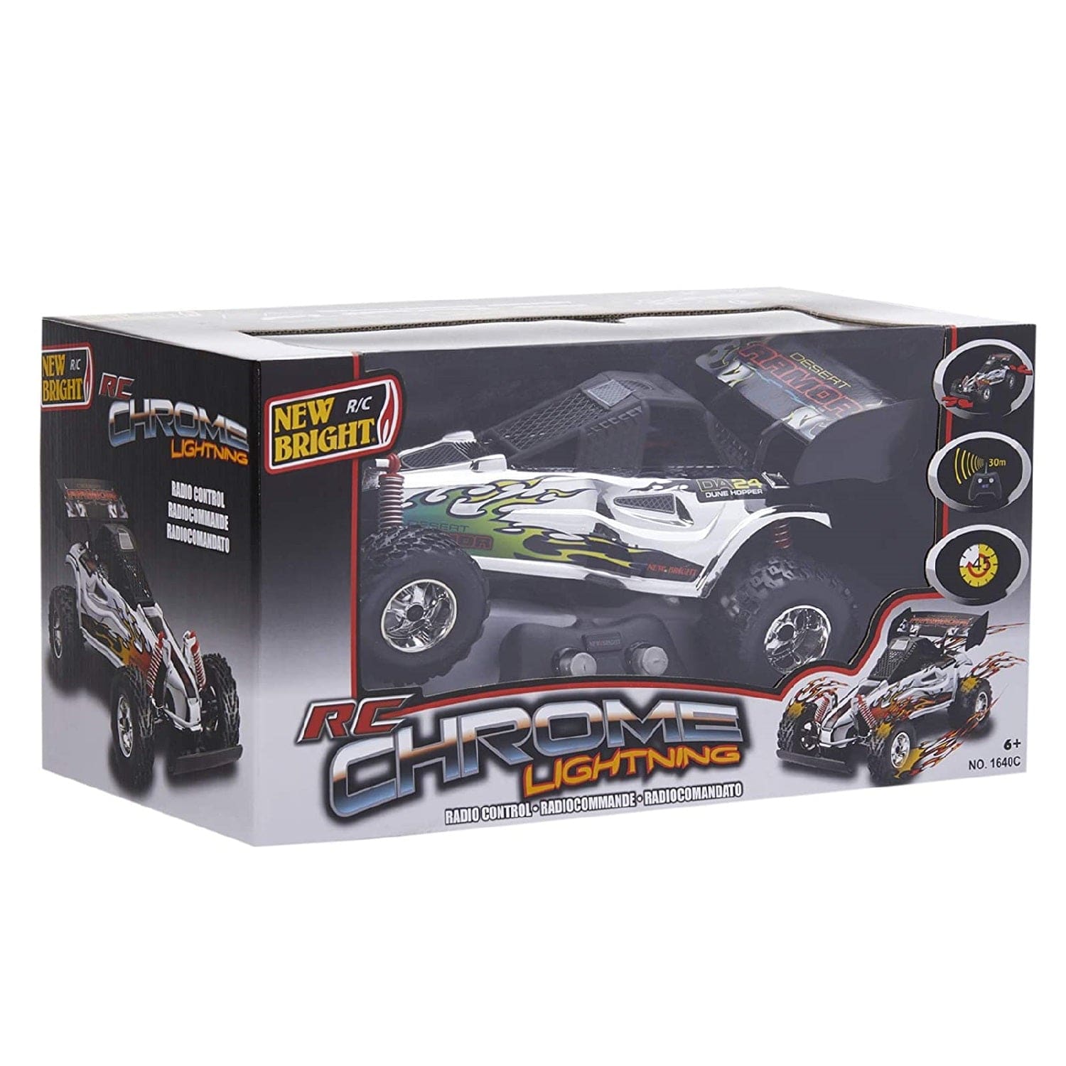 New Bright Toys New Bright RC 1:16 Chrome Lightning Buggy