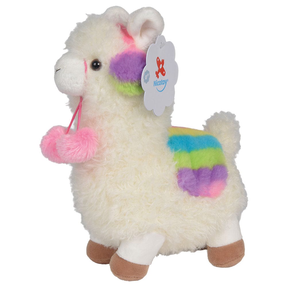 Nicotoy Toys Nicotoy Funny Lama White & Pink 26cm