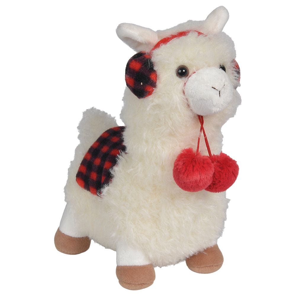 Nicotoy Toys Nicotoy-funny lama white & red 26cm