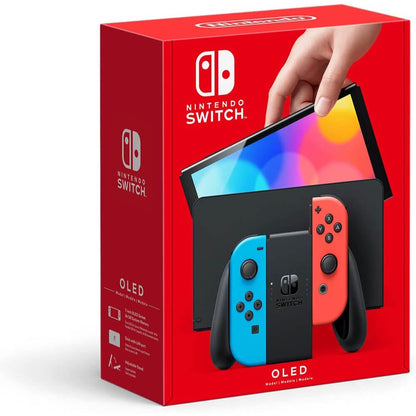 Nintendo Games Nintendo Switch OLED (2021) Model – Neon Red & Blue Joy Con