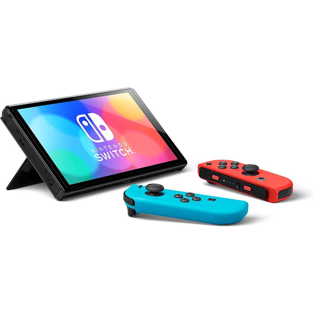 Nintendo Games Nintendo Switch OLED (2021) Model – Neon Red & Blue Joy Con