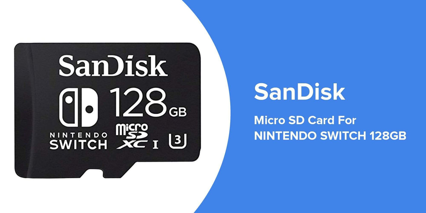 Nintendo Gaming Micro SD Card For Nintendo Switch 128GB Black