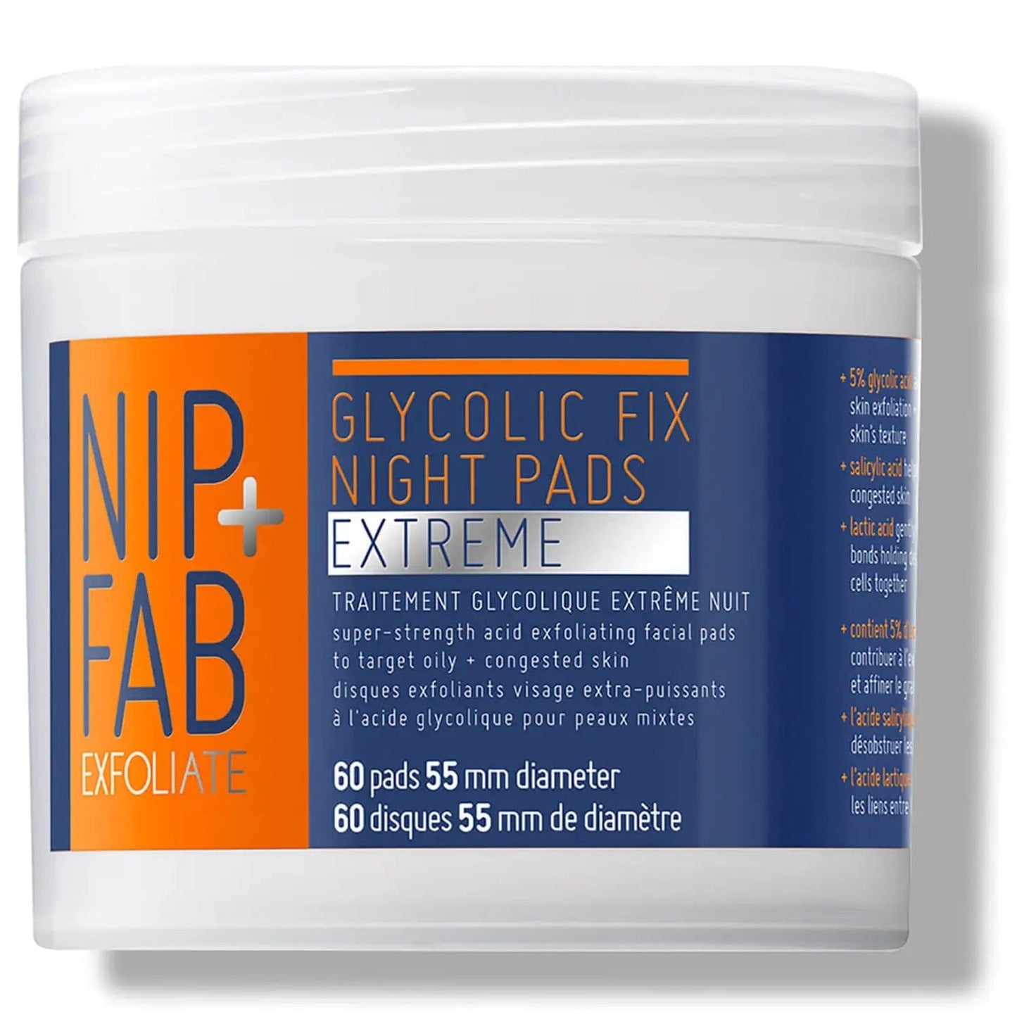 NIP+FAB Beauty NIP+FAB Glycolic Fix Extreme Night Pads - 60 Pads