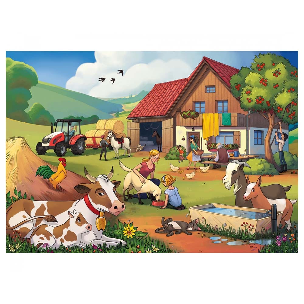 Noris Toys Noris - XXL Holiday On The Farm Puzzle - 45pcs